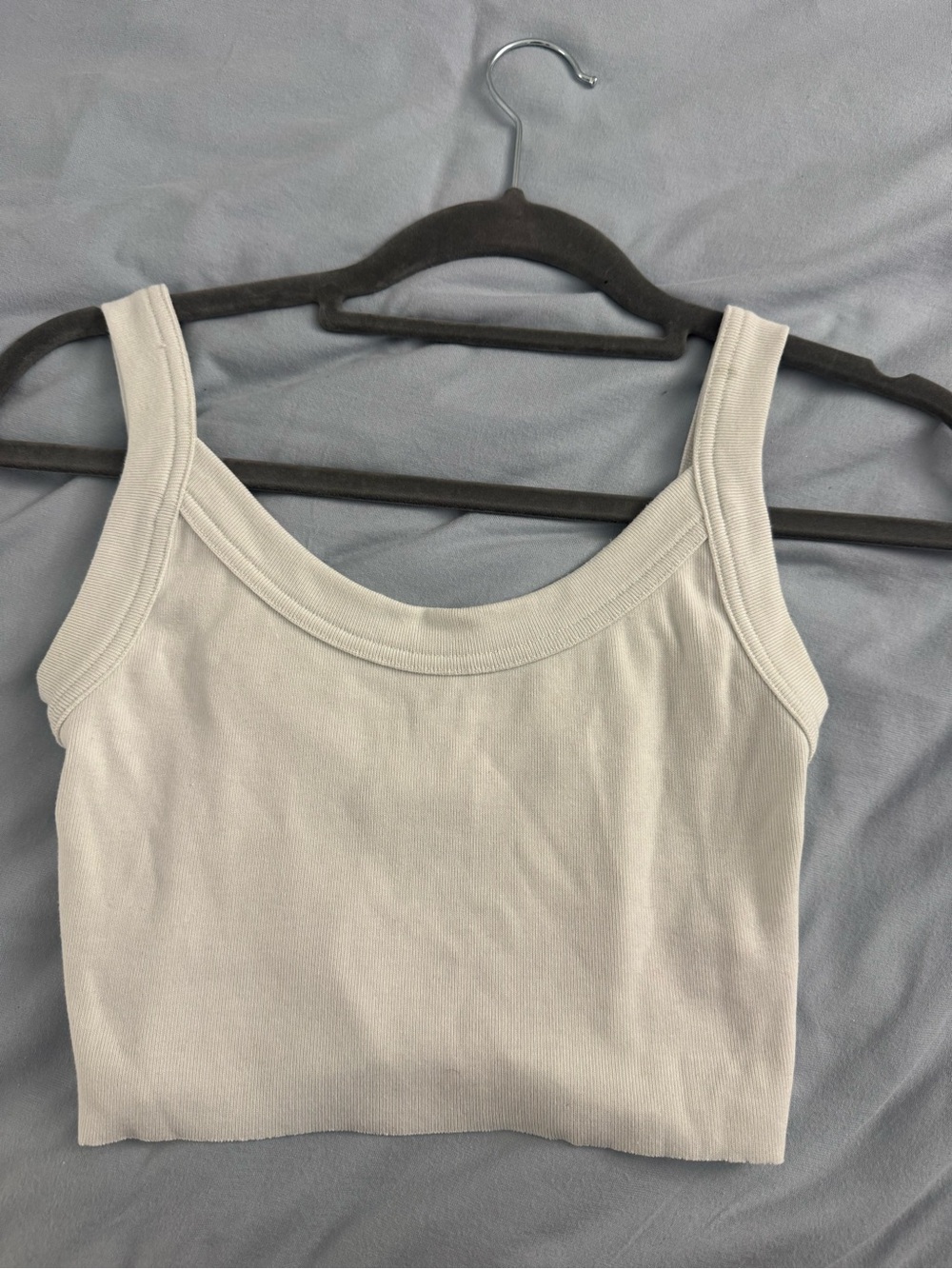 Kith Cream Ribbed Cropped Tank - Picture 2 of 2